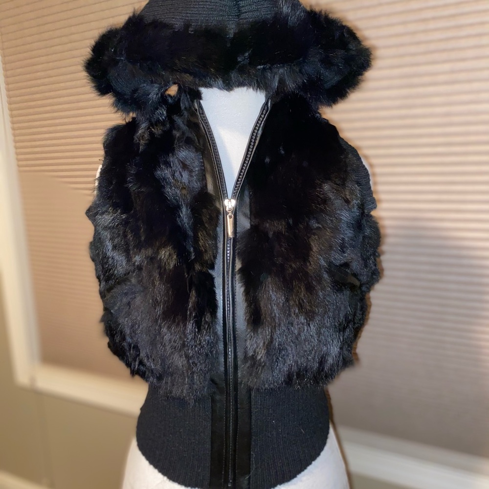 Chesley rabbit zip-up sweater